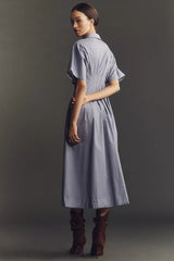 Anthropologie The Tobie Shirt Dress by Exquise Size: M