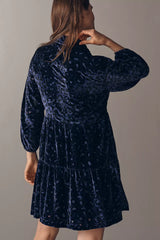 Anthropologie The Bettina Velvet Tiered Mini Shirt Dress by Maeve Size: M