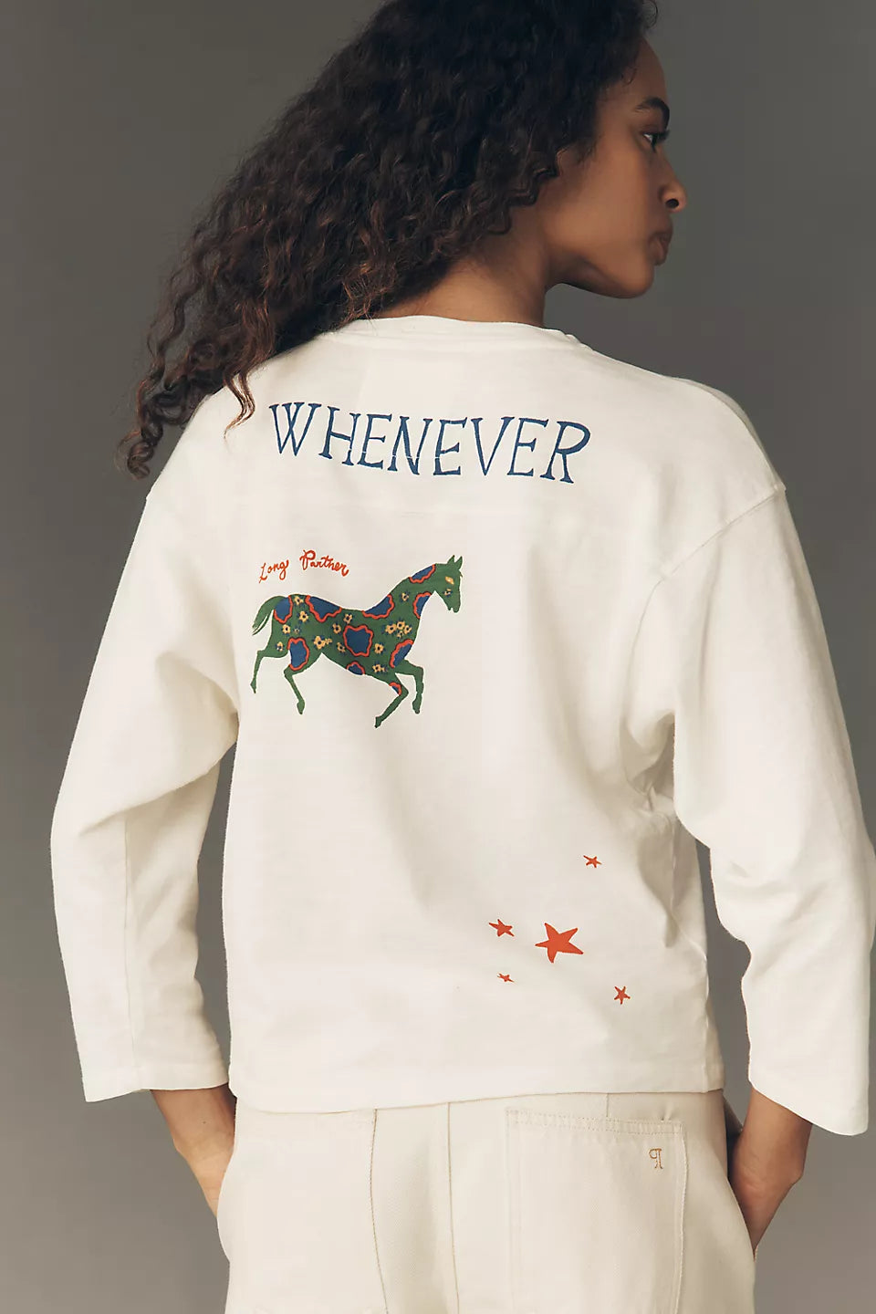 Anthropologie MOTHER The Footballer Long-Sleeve Graphic Tee Size: XL