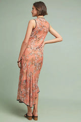 We Are Kindred Sabine Bias Midi Dress - Pink/Rose - Size: US 2