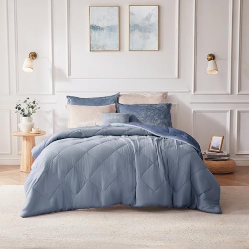 Intelligent Design Queen Comforter Set - Blue - Full/Queen