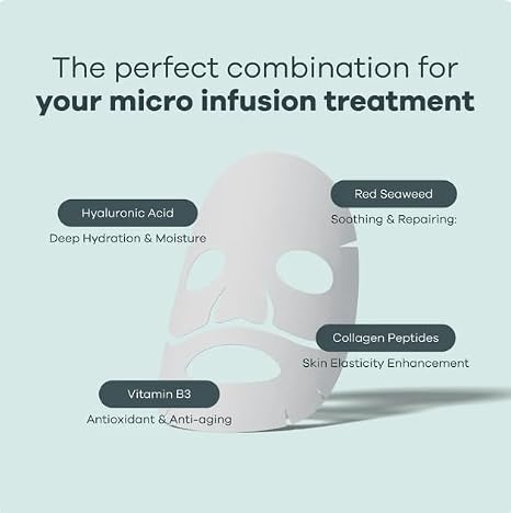 Seranova Collagen Face Mask with Hyaluronic Acid, Vitamin B3 & Red Seaweed