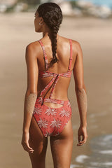 Anthropologie Malai Tropical Wine Moon Bay High-Rise Bikini Bottoms