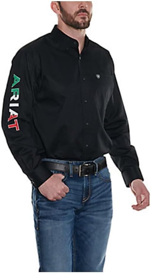 ARIAT Men's Team Logo Twill Fitted Shirt S