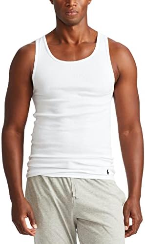 *Polo Ralph Lauren Men's Big & Tall Classic Fit Cotton Tank Undershirts, 3-Pack size L
