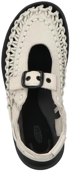 KEEN - Unisex UNEEK PLK Mary Jane Sandal in Birch Smooth Leather - W8.5/M7