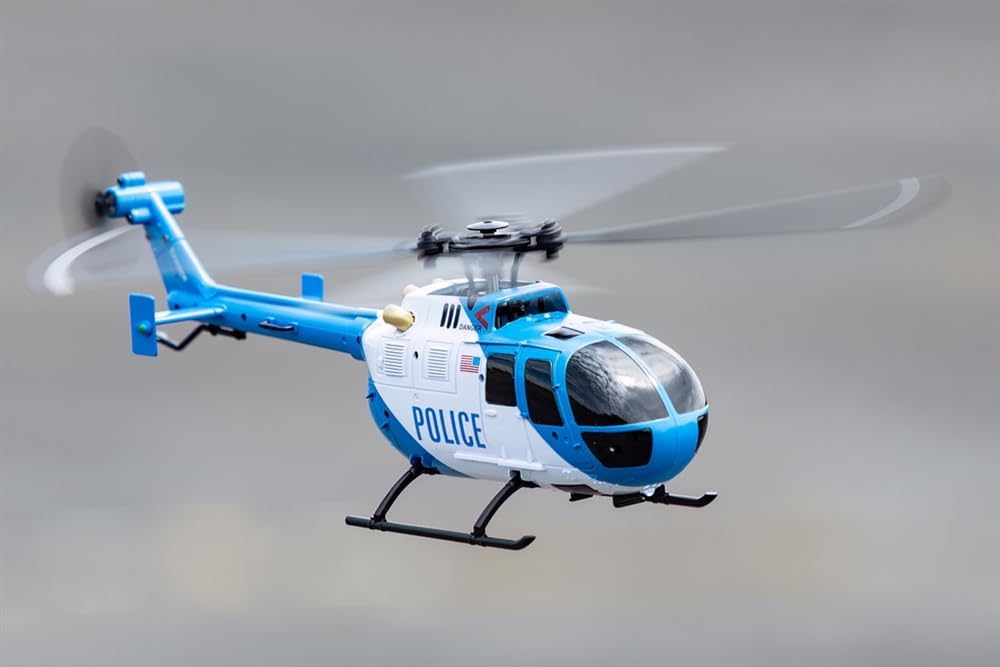 Rage R/C RGR6051 Hero-Copter, 4-Blade RTF Helicopter; Police