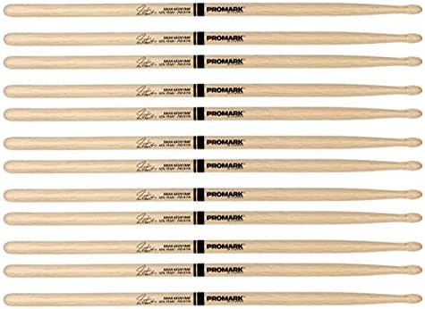 6 PACK Promark PW747W Japanese Shira Kashi White Oak Neil Peart Autograph Model PW747W-6