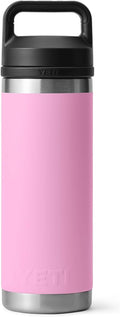 YETI Rambler 18 oz Bottle, Leakproof, Vacuum Insulated, Stainless Steel with Chug Cap, Power Pink
