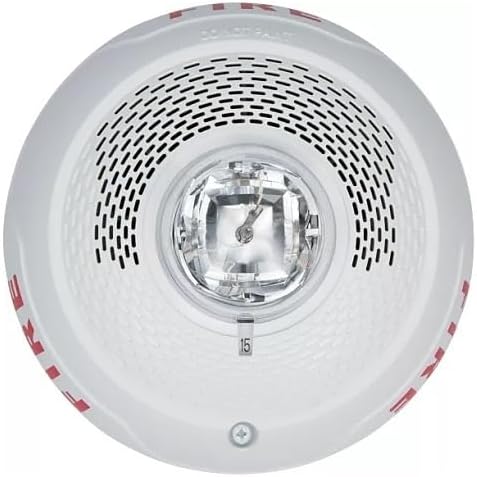 SPSCWLED L-Series Indoor Speaker Ceiling-Mounted LED Strobe, FIRE, White