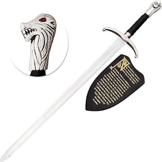 SM2 - Sword of Jon Snow - Handmade Longclaw Sword of Jon Snow Replica Sword Game of Throne with Wall Plaque - Jon Snow Sword - Iconic Gift and Collectible Sword