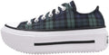 Converse Unisex-Adult Chuck Taylor All Star Lift Double Stack Platform Plaid Size: 8.5 Women/6.5 Men