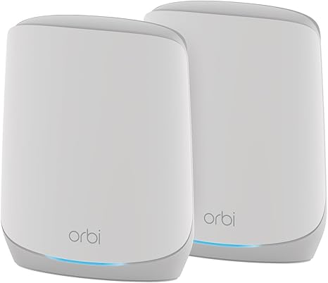 NETGEAR Orbi WiFi 6 Cable Modem Router + Satellite Extender, AX4200, Covers 5000 sq. ft., 40+ Devices Model: CBK752 SN: 0A0377 OPEN BOX