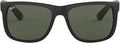 Ray-Ban Sunglasses RB 4165 601/71 Justin Black/Dark Green
