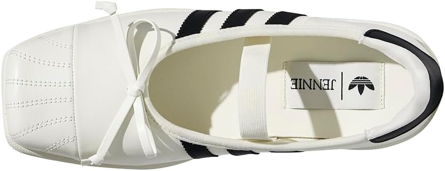 adidas Women's Originals X Jennie Superstar Sq Ballet Flats Casual - White - (Size: 7)