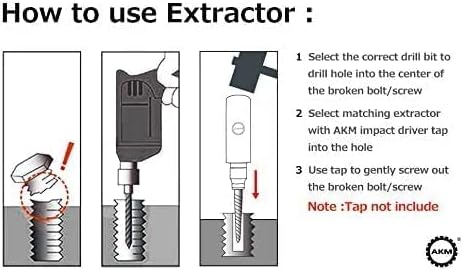 AKM Hand Manual Reversible Impact Driver Set (1/4" Driver) (OPEN BOX)