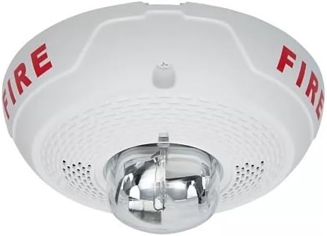 SPSCWLED L-Series Indoor Speaker Ceiling-Mounted LED Strobe, FIRE, White