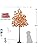 6FT 120LED Artificial Lighted Maple Tree Warm White Fall Decorations Indoor Ourdoor, Orange  $75.55 (New Open Box)