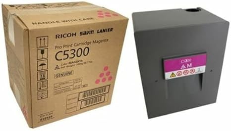 Genuine Ricoh 828599 Magenta Toner Cartridge for use in The Ricoh, Savin, Lanier Pro C5300s/Pro C5310s Printers 26,000 Pages Yield in Retail Packaging