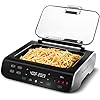 Gourmia Smokeless Indoor Grill & Air Fryer raclette grill with Smoke Extracting Technology Extra-Large Nonstick Cooking electric grill indoor (NEW OPEN BOX) **DAMAGED BOX**