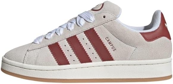 adidas Women's Campus 00s - Crystal White / Preloved Red - 6.5