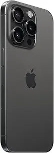 Apple iPhone 15 Pro, 256GB, Black Titanium - Unlocked (Renewed Premium)