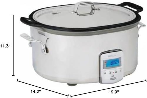 All-Clad Stainless Steel Electric Slow Cooker 7-Quart with Programmable LCD Timer