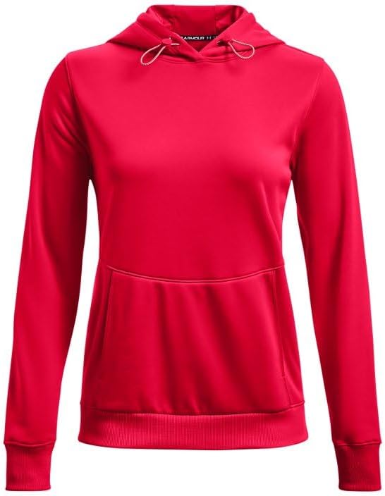 Under Armour Womens Storm Fleece Hoody Red | White MD