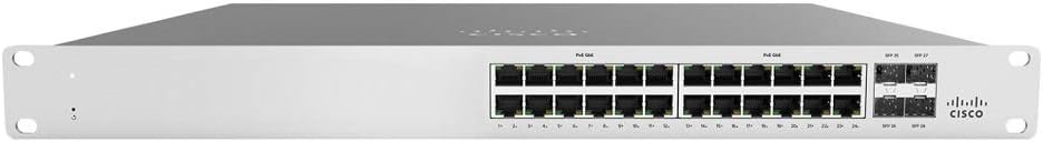 Cisco Ms120-24P-Hw 600-115020 Meraki Cloud Managed Gigabit Ethernet Rack