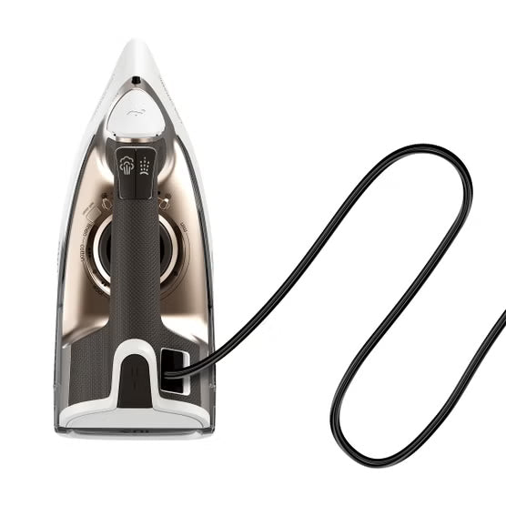 CHI Lava Retractable Cord Iron (White , Rose Gold)