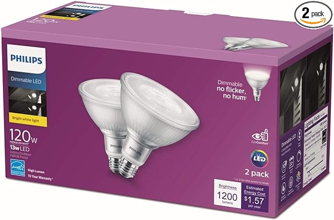 Philips Dimmable LED DM PAR38 E26 120W BW NEW