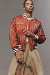 The Wild Collective x Anthropologie NCAA Bomber Jacket