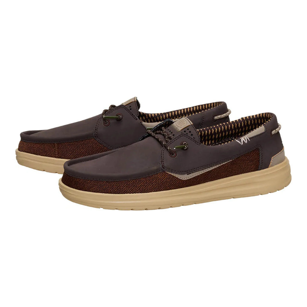 Hey Dude Men's Welsh Grip Classic Mesh Shoes, Men 12-Mole Brown