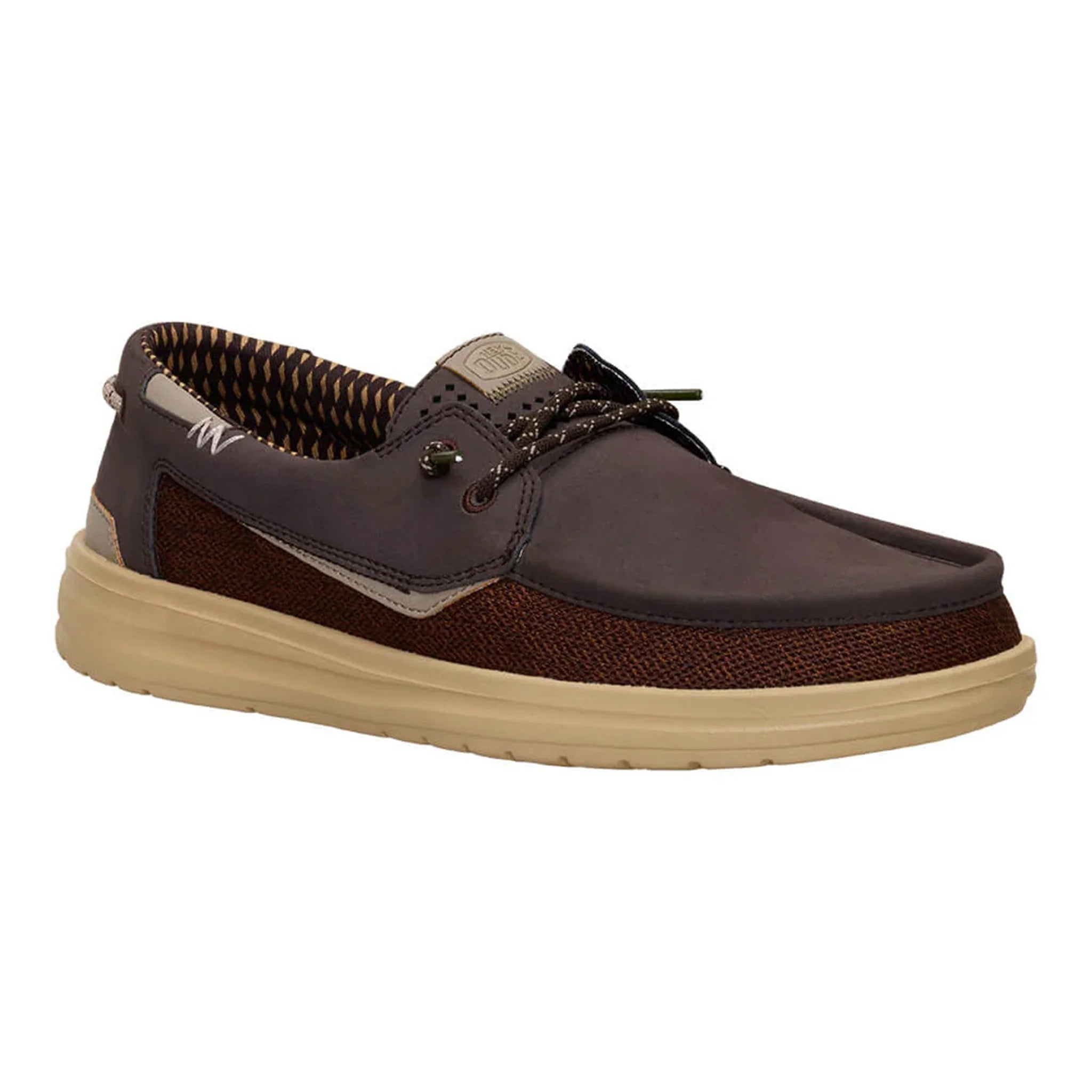 Hey Dude Men's Welsh Grip Classic Mesh Shoes, Men 12-Mole Brown