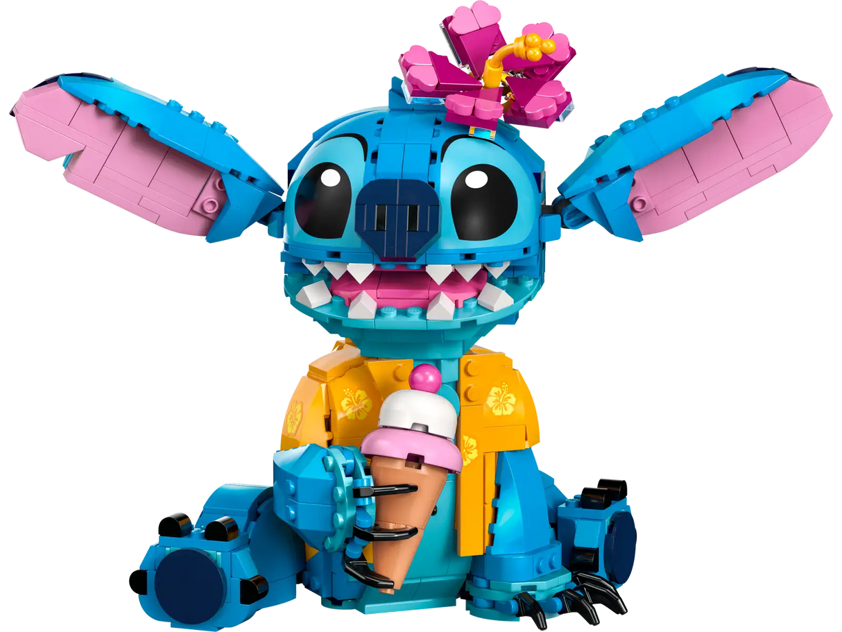 LEGO Disney Stitch Toy Building Kit, Disney Toy for 9 Year Old Kids, Buildable Figure with Ice Cream Cone, Fun Disney Gift for Girls, Boys and Lovers of The Hit Movie Lilo and Stitch, 43249