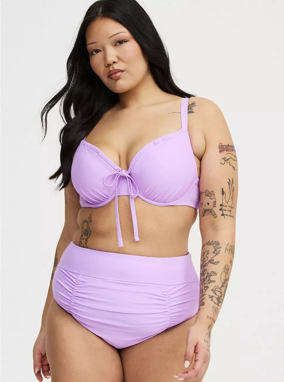 Torrid Underwire Bow Bikini Top - Wisteria Swim - Torrid Size 0-D/DD (Women's L|12)