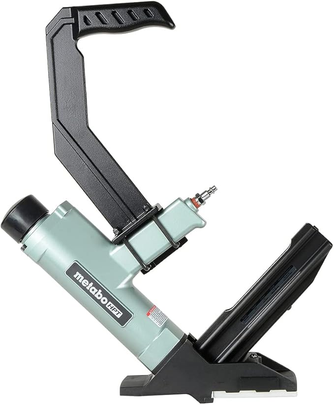 Metabo HPT Flooring Stapler | Pneumatic | Accepts 15.5 Gauge 1"-2" Staples | 1/2” Crown | Detachable Long-Reach Handle | 5-Year Professional Warranty | N5010AB (NEW)