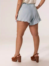 Festi V-Waist Lightweight Denim Shorts by Torrid - Light Wash - Torrid Size: 0 (Women's L|12)