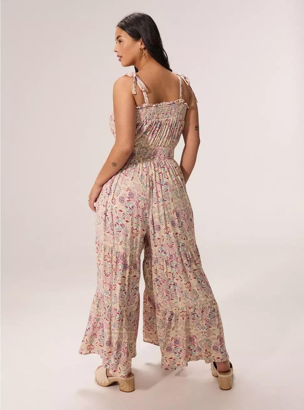 Torrid Festi Tie Shoulder Jumpsuit - Taryn Foulard Multi - Torris Size: 0 (Women's L|12)