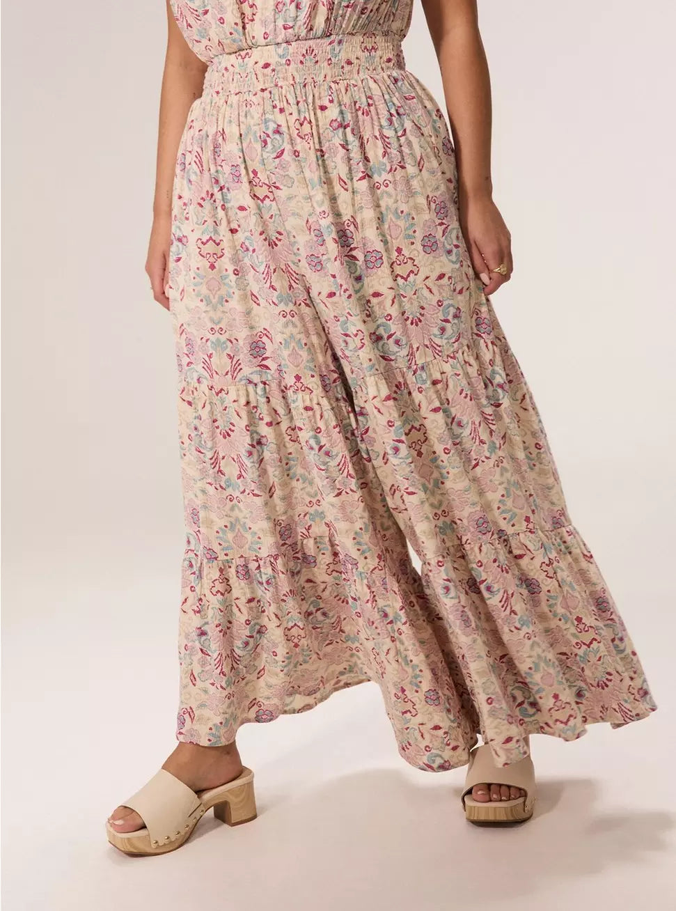 Torrid Festi Tie Shoulder Jumpsuit - Taryn Foulard Multi - Torris Size: 0 (Women's L|12)