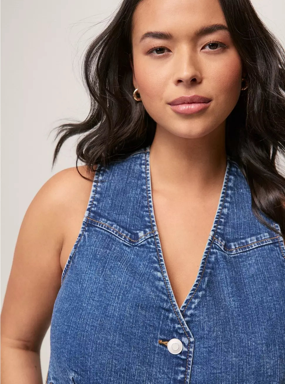 Festi Embroidered Denim Vest by Torrid - Summer Breeze - Torrid Size 0 (Women's L|12)