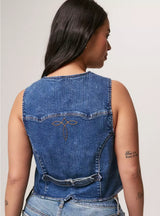 Festi Embroidered Denim Vest by Torrid - Summer Breeze - Torrid Size 0 (Women's L|12)