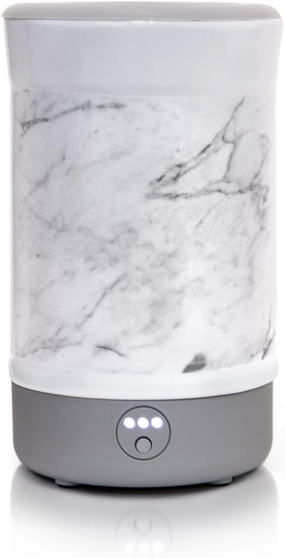 Happy Wax Gray Linen Signature Wax Melt Warmer for Scented Wax Melts, Cubes & Tarts