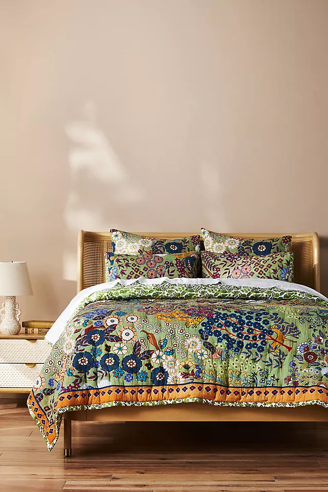 The Printed Textured Cotton Quilt Collection Queen