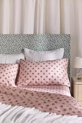 MINDTHEGAP Organic Cotton Sateen Printed Sheet Set - Jaipur - Size: Queen