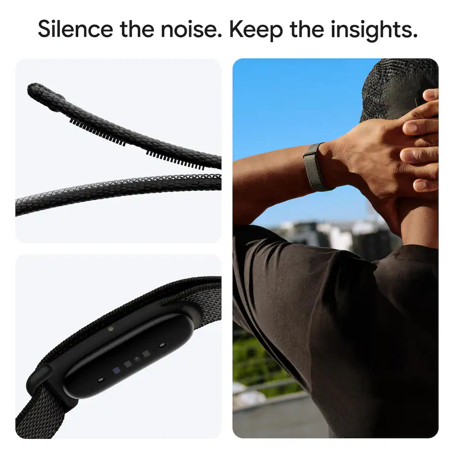 *Google - Fitbit Air - Screenless Fitness & Health Tracker - Works with Android and iOS - Obsidian