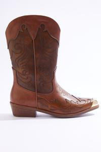 Gold Toe Western Contrast Stitch Boots style: Cognac