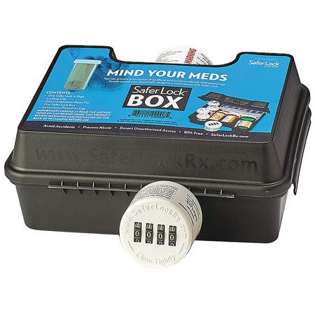 Medicine Box 4 Digit Combination Lock Fits Multiple Medicine Bottles