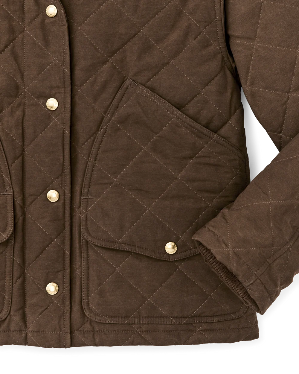 Filson Women's Quilted Outfitter Jacket - Dark Brown - Size Small