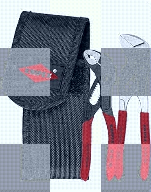 Plier Wrench Set: 2 Pliers, Std Cushion Grip, Manual, Bag, 2 - 5 Pliers Range (NEW)